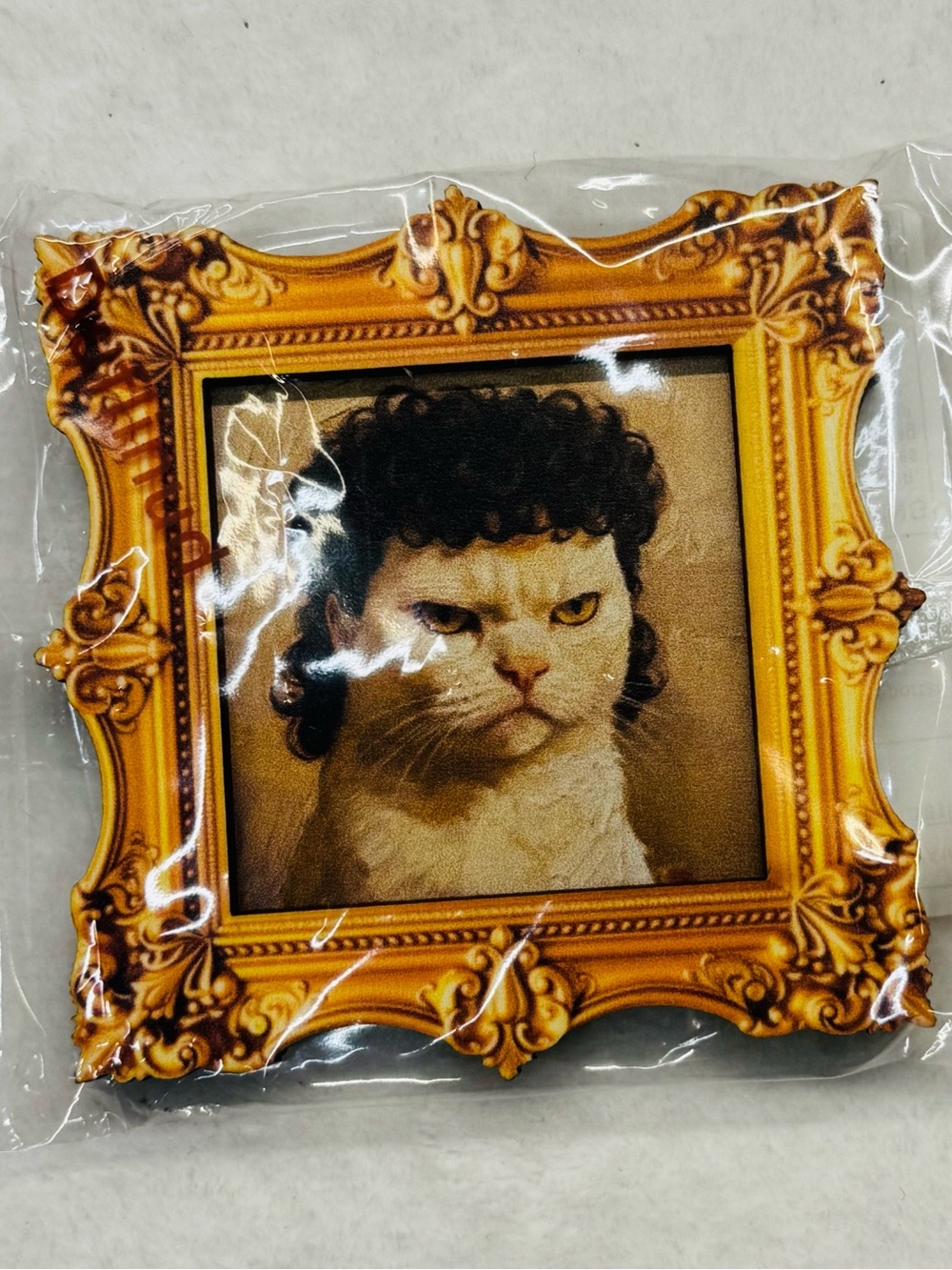 Funny Cat Magnet “The Cattamaro Special” Retro Mullet Fridge Magnet - Picture 5 of 6